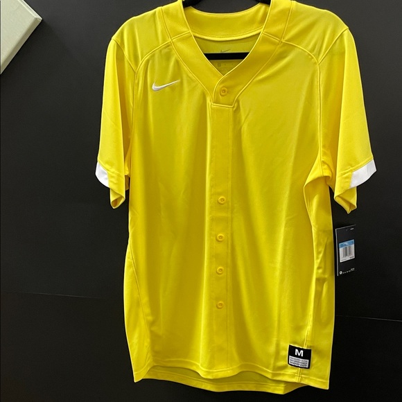 Nike Other - Nike Men's Bright Yellow Button-Up Jersey